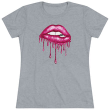 Load image into Gallery viewer, Pink Luscious Lips Triblend Tee
