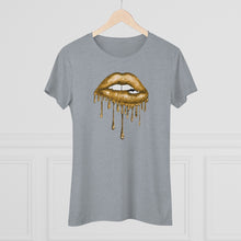 Load image into Gallery viewer, Gold Luscious Lips Triblend Tee
