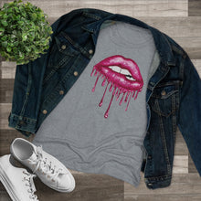 Load image into Gallery viewer, Pink Luscious Lips Triblend Tee
