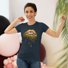 Load image into Gallery viewer, Gold Luscious Lips Triblend Tee
