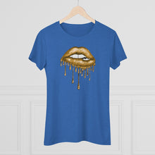 Load image into Gallery viewer, Gold Luscious Lips Triblend Tee
