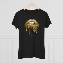 Load image into Gallery viewer, Gold Luscious Lips Triblend Tee
