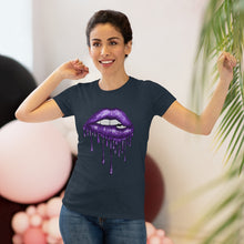 Load image into Gallery viewer, Purple Luscious Lips Triblend Tee
