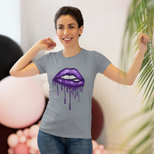 Load image into Gallery viewer, Purple Luscious Lips Triblend Tee
