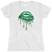 Load image into Gallery viewer, Emerald Luscious Lips Triblend Tee
