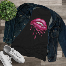 Load image into Gallery viewer, Pink Luscious Lips Triblend Tee
