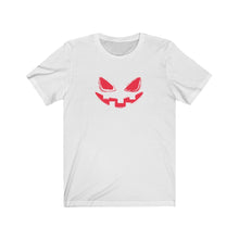 Load image into Gallery viewer, Jack O&#39;lantern Face Unisex Jersey Short Sleeve Tee
