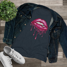 Load image into Gallery viewer, Pink Luscious Lips Triblend Tee
