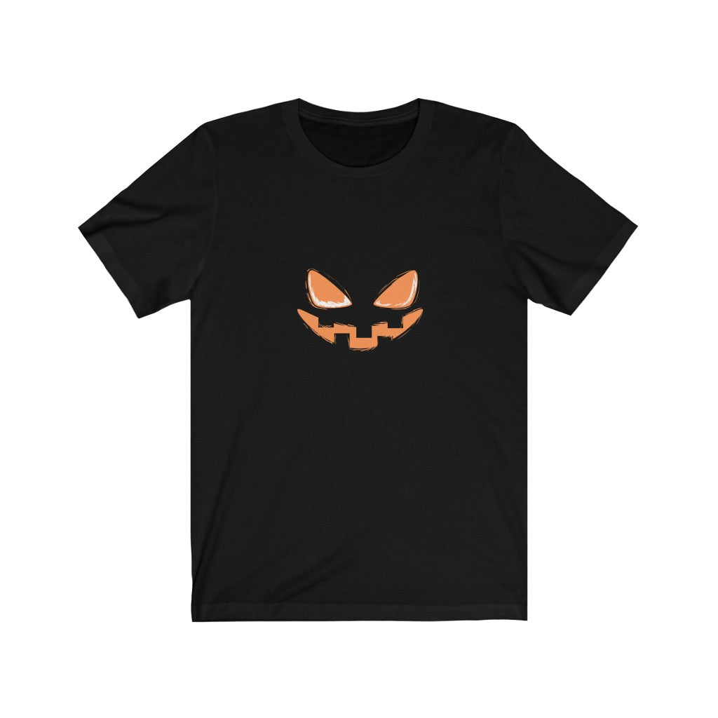 Jack O'lantern Face Unisex Jersey Short Sleeve Tee