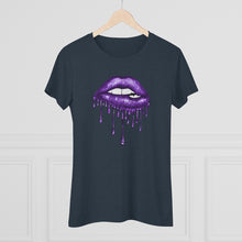 Load image into Gallery viewer, Purple Luscious Lips Triblend Tee
