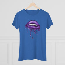 Load image into Gallery viewer, Purple Luscious Lips Triblend Tee
