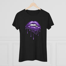 Load image into Gallery viewer, Purple Luscious Lips Triblend Tee
