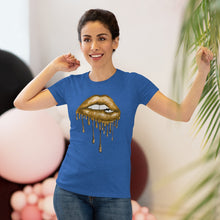 Load image into Gallery viewer, Gold Luscious Lips Triblend Tee
