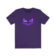 Load image into Gallery viewer, Jack O&#39;lantern Face Unisex Jersey Short Sleeve Tee
