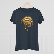 Load image into Gallery viewer, Gold Luscious Lips Triblend Tee
