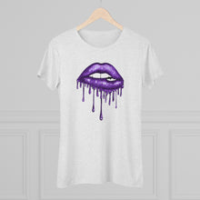 Load image into Gallery viewer, Purple Luscious Lips Triblend Tee
