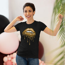 Load image into Gallery viewer, Gold Luscious Lips Triblend Tee
