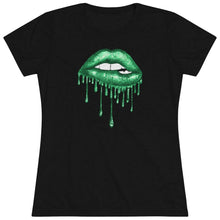 Load image into Gallery viewer, Emerald Luscious Lips Triblend Tee
