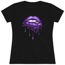 Load image into Gallery viewer, Purple Luscious Lips Triblend Tee
