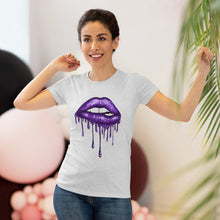 Load image into Gallery viewer, Purple Luscious Lips Triblend Tee
