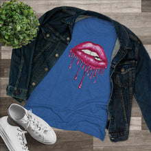 Load image into Gallery viewer, Pink Luscious Lips Triblend Tee
